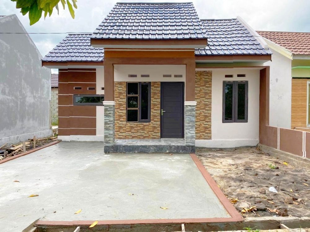 foto tampak rumah tipe 36 perumahan Bukit permai elok