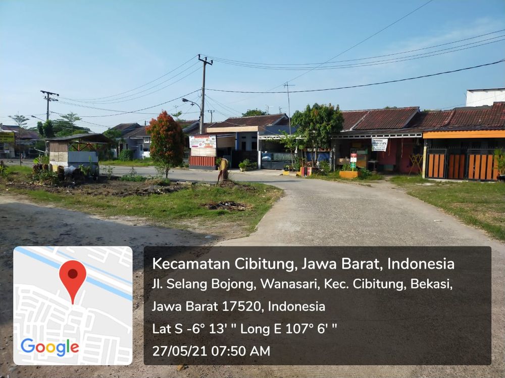 foto tampak rumah tipe 29/60 perumahan PANORAMA WANASARI CIBITUNG