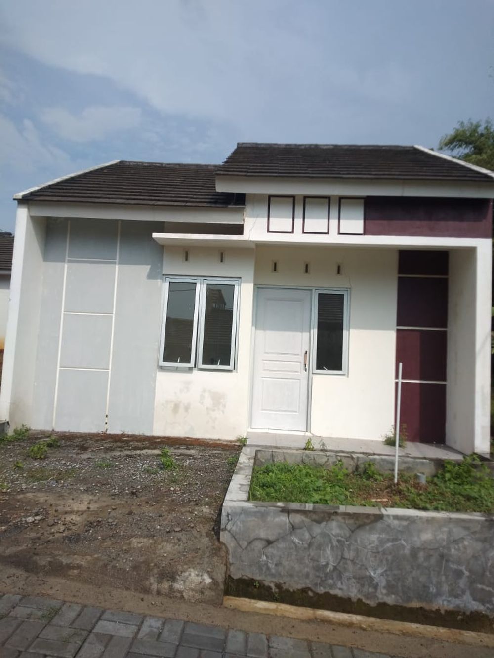 foto tampak rumah tipe 36 perumahan Shamara Cluster