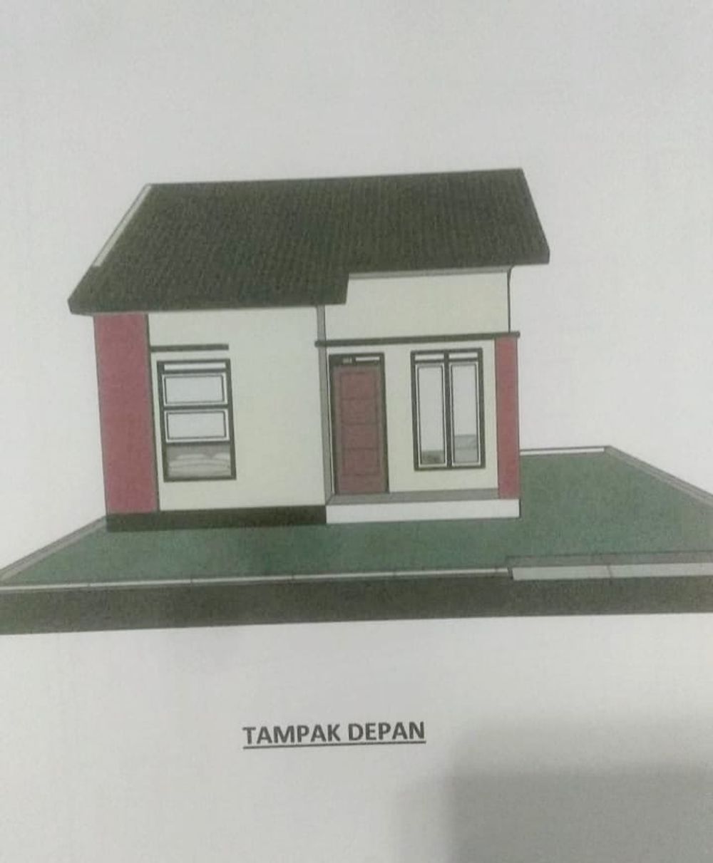 foto tampak rumah tipe griya I perumahan Griya Surya Cadek - II