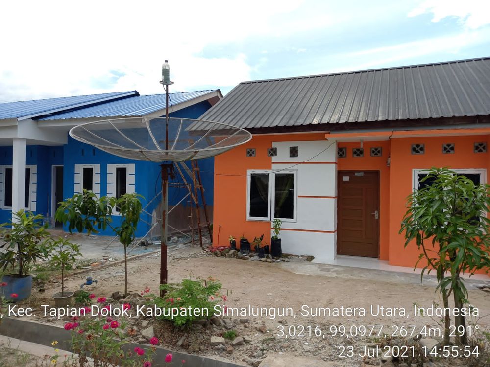 foto tampak rumah tipe 36 perumahan Perumahan Nagori Kahean Indah