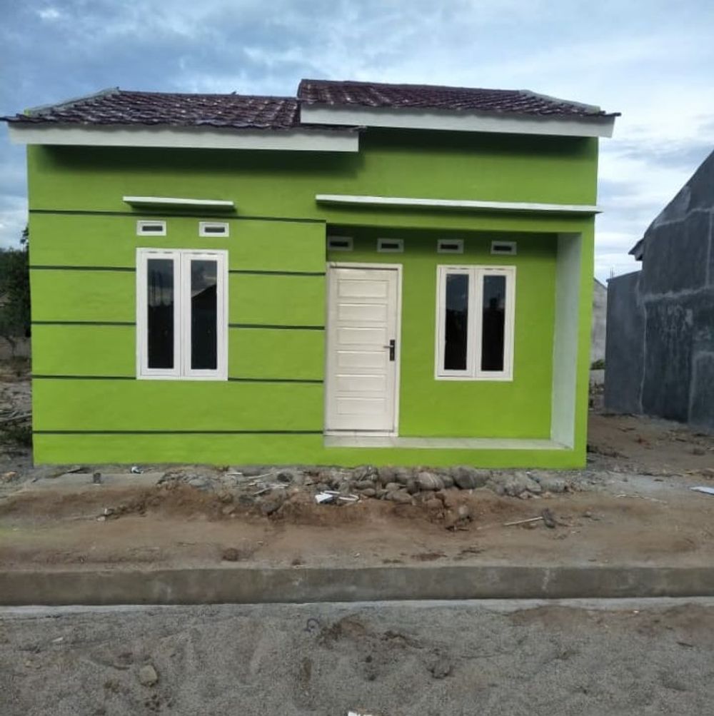 foto tampak rumah tipe 36 perumahan Perumahan Mutiara HKS 2