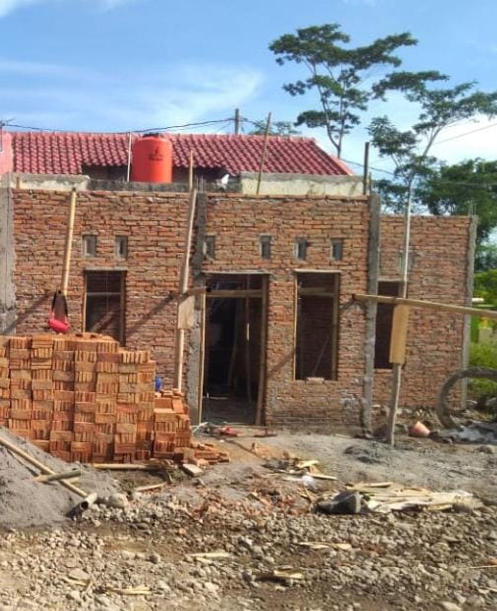 foto tampak rumah tipe 27/60 perumahan Griya Pandeyan kencana