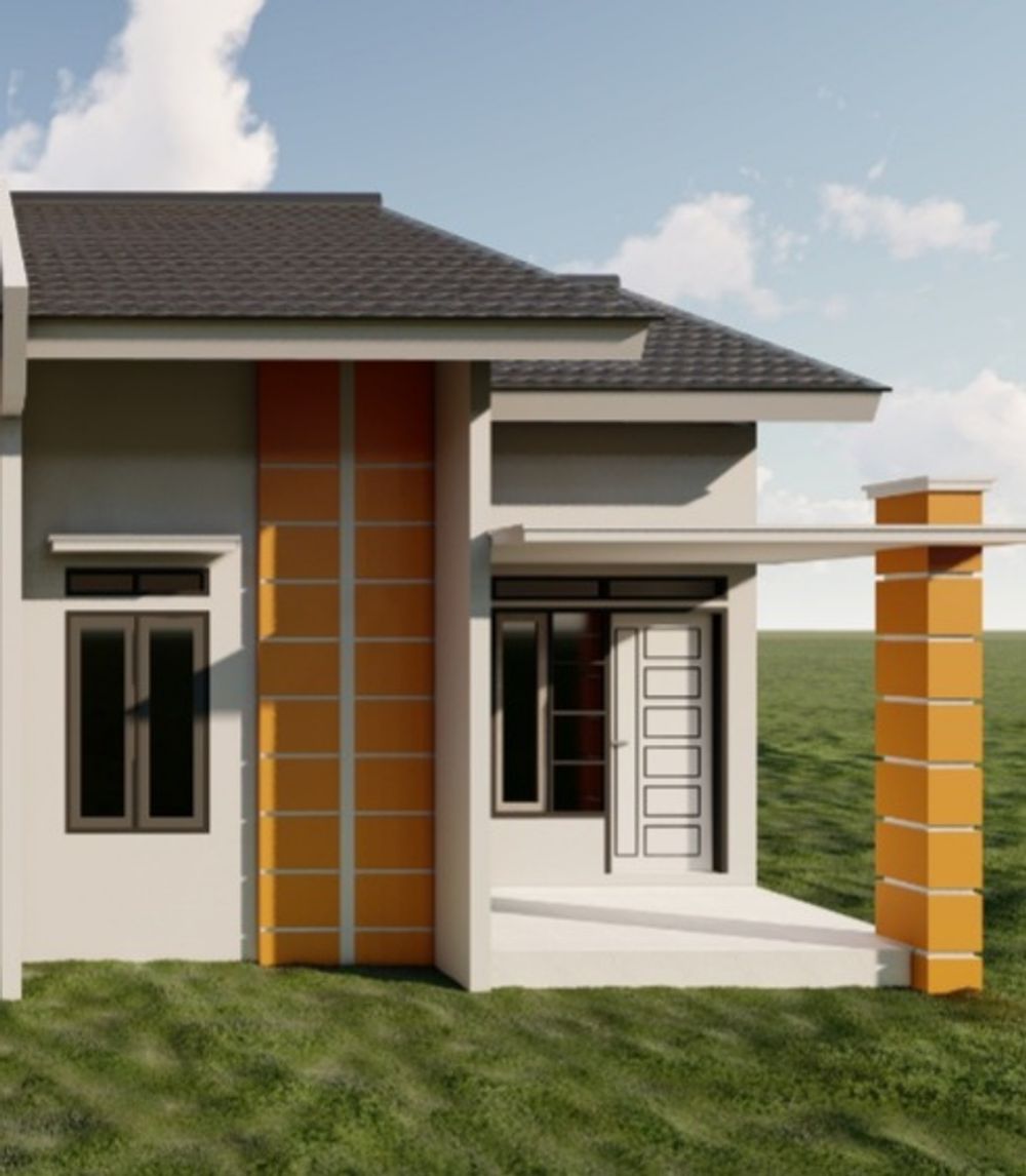 foto tampak rumah tipe sakinah perumahan Petra Gardenia