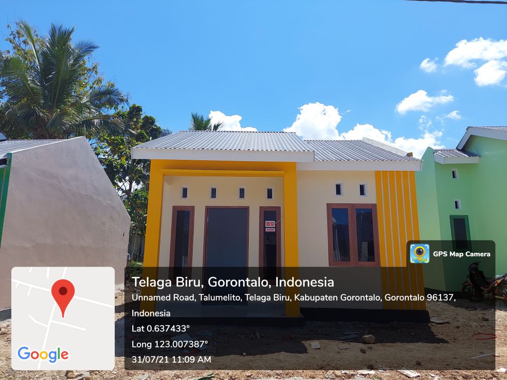 foto tampak rumah tipe 36 perumahan AMANDA RESIDENCE Telaga Biru, Gorontalo, indonesia