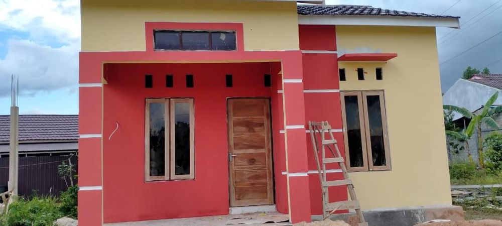 foto tampak rumah tipe 36 perumahan BERKAH ALAM MANDIRI