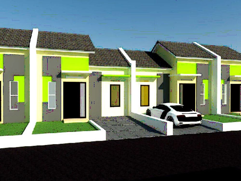 foto tampak rumah tipe 30/60 perumahan PANJALU INDAH RESIDENCE