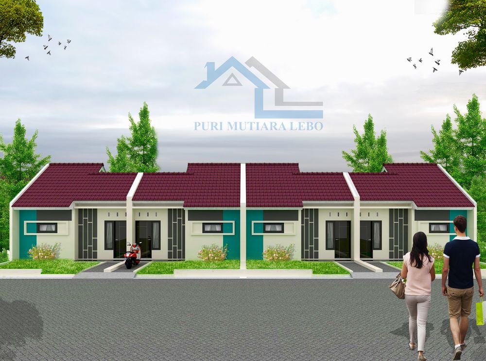 foto tampak rumah tipe 30/60 perumahan PURI MUTIARA LEBO