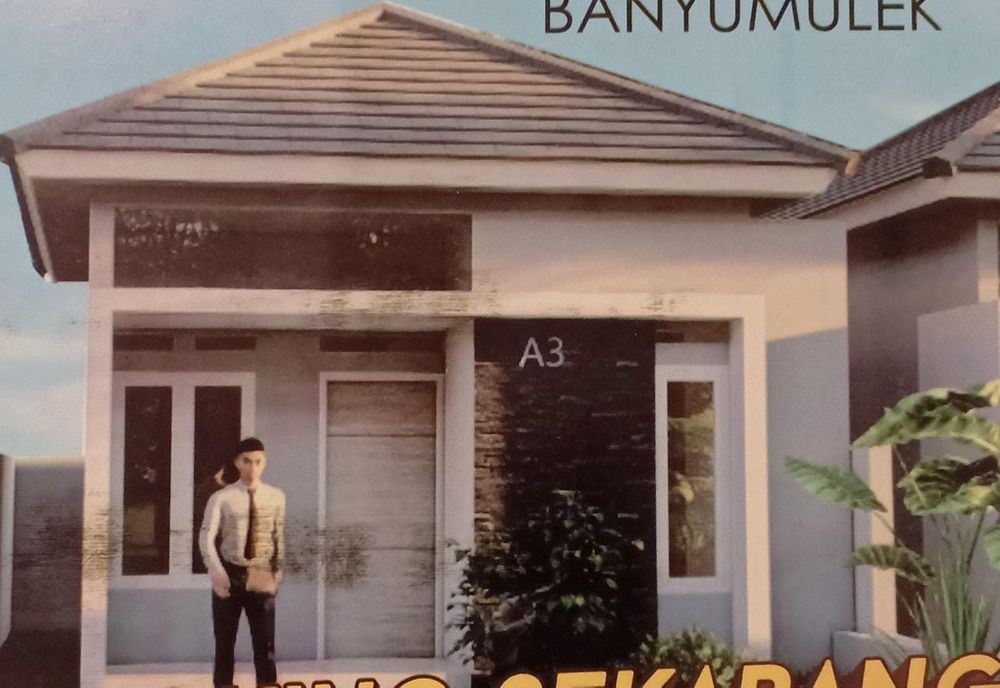 foto tampak rumah tipe 28/72 perumahan MUARA MAJAYA
