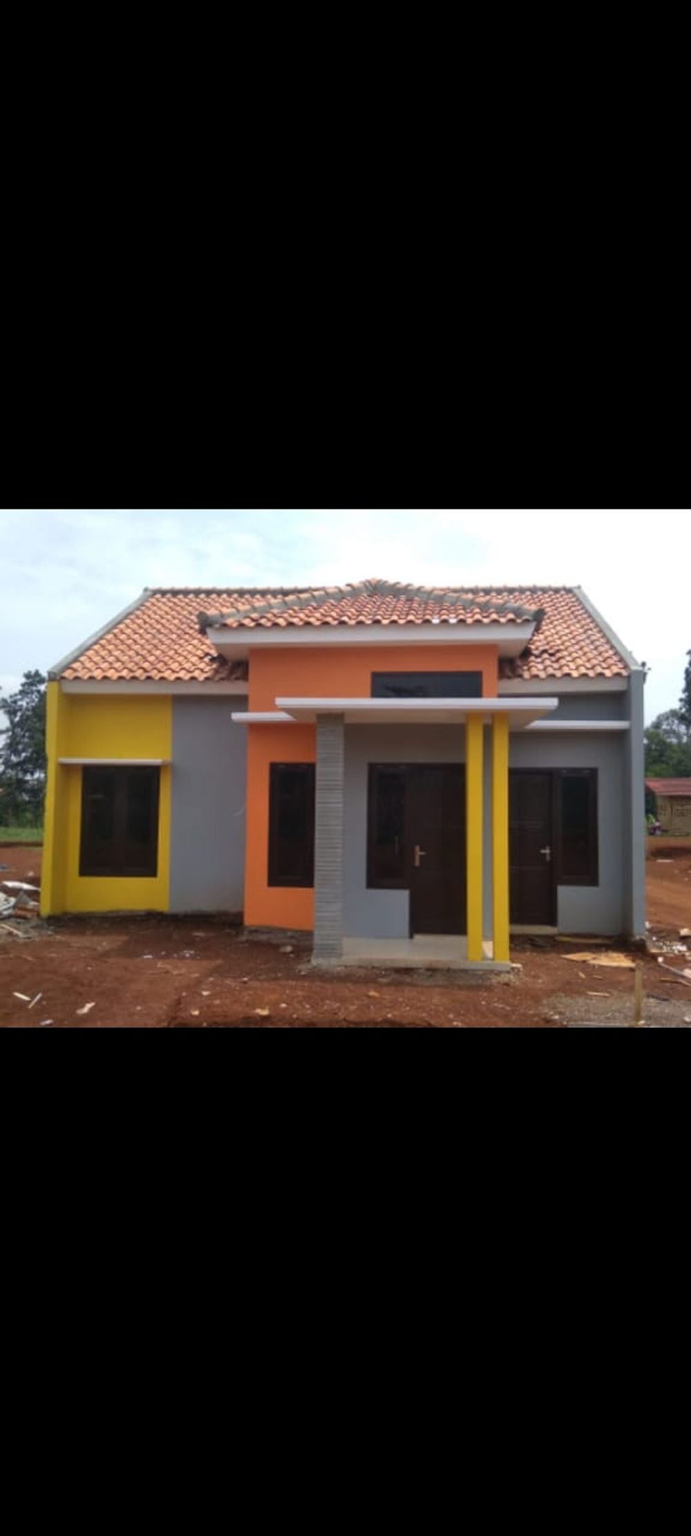 foto tampak rumah tipe 45 perumahan GRAHA MULIA KULU