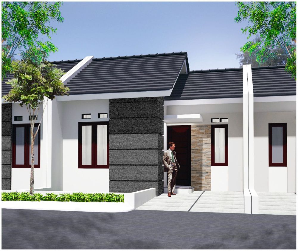 foto tampak rumah tipe Aster perumahan Perumahan Taman Aster