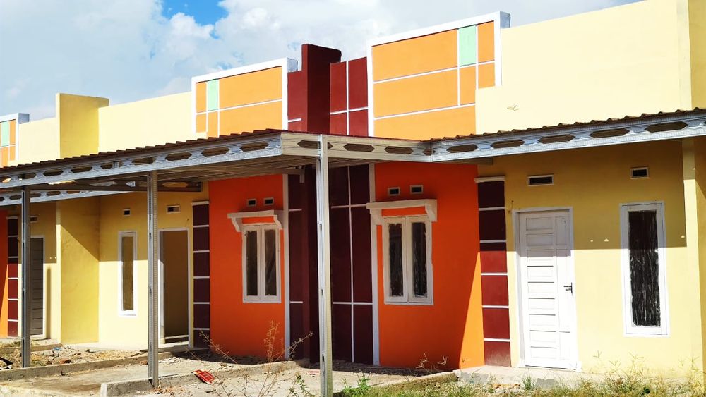 foto tampak rumah tipe 36/72 perumahan BUKIT HARTACU