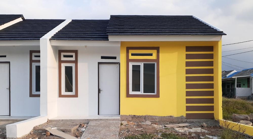 foto tampak rumah tipe 30 perumahan PANORAMA HEGARMANAH