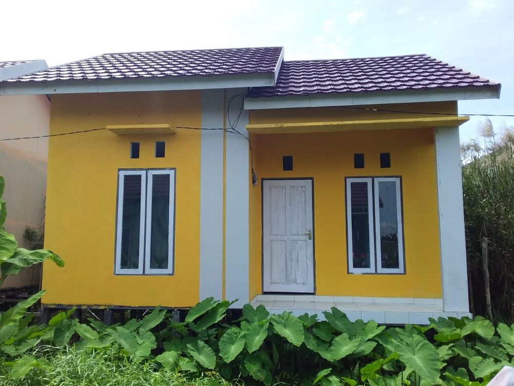 foto tampak rumah tipe 36 perumahan KOMPLEK KARYA BUDI UTAMA RAYA I