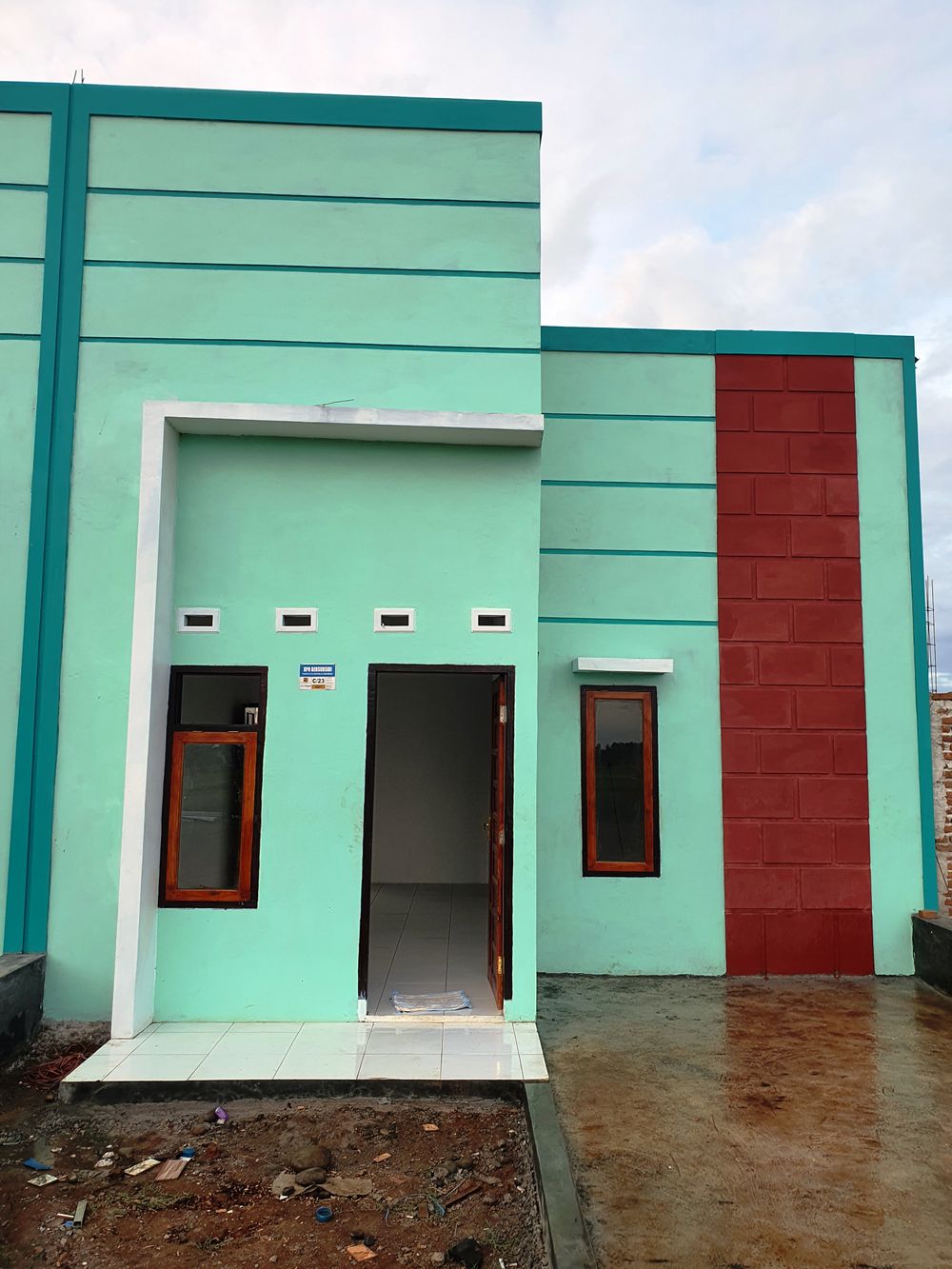 foto tampak rumah tipe 36 perumahan GREEN CITRA GALESONG (TAHAP 2)