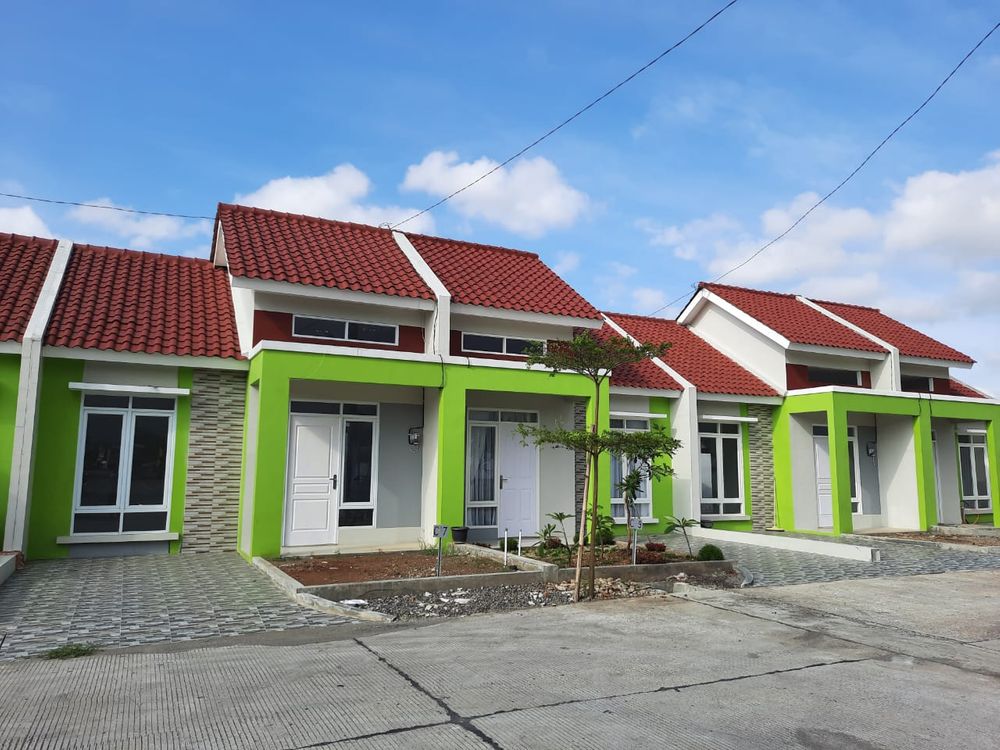 foto tampak rumah tipe Matahari perumahan GRIYA KHARISMA