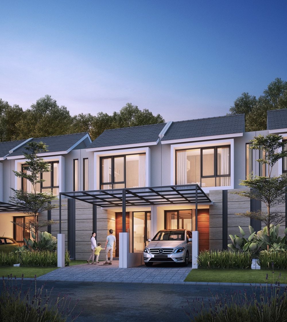 foto tampak rumah tipe LAGNOLIA SUPERIOR perumahan NORTH WEST PARK CITRALAND
