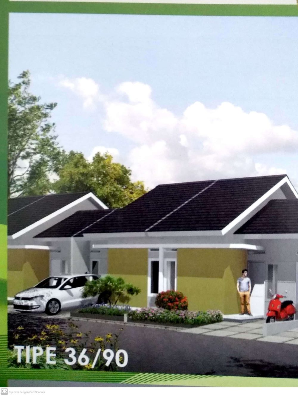 foto tampak rumah tipe SUKARAME perumahan SUKARAME REGENCY