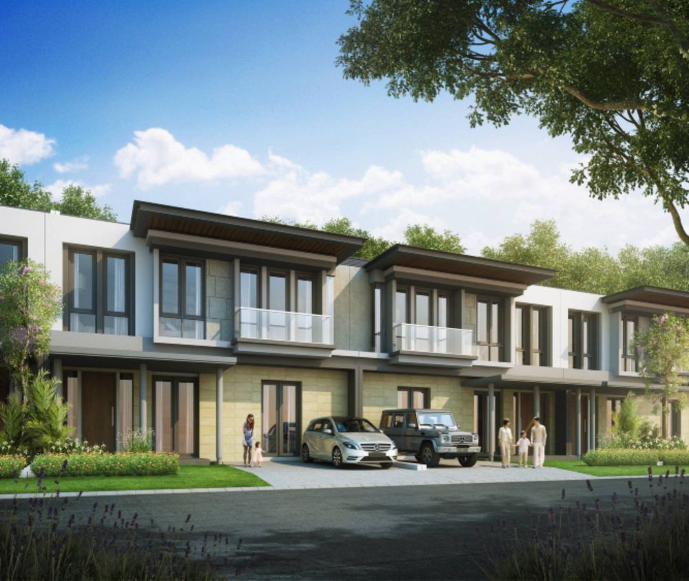 foto tampak rumah tipe G-145 perumahan CitraGrand Cibubur CBD/CitraGrand 2 (Granbury)