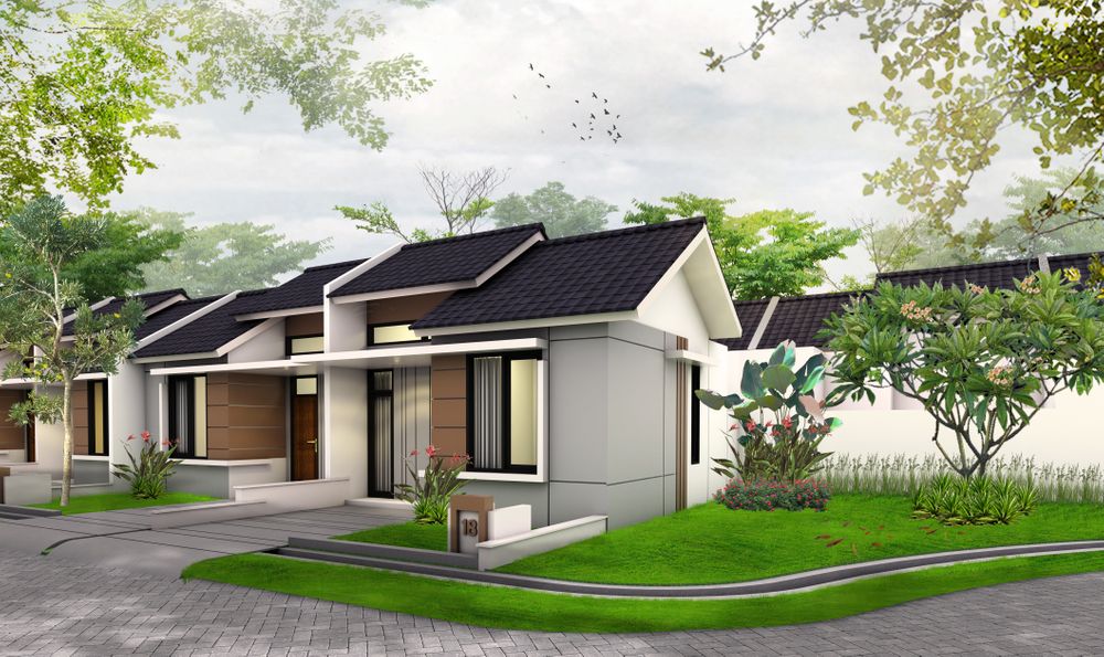 foto tampak rumah tipe Magnolia 60 - Standar perumahan PERMATA MUTIARA MAJA - CLUSTER RUBY