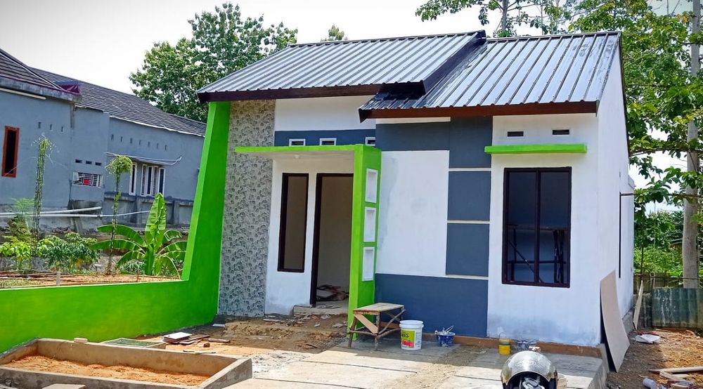 foto tampak rumah tipe 36 perumahan RAJENDRA VILLAS TRILOKA