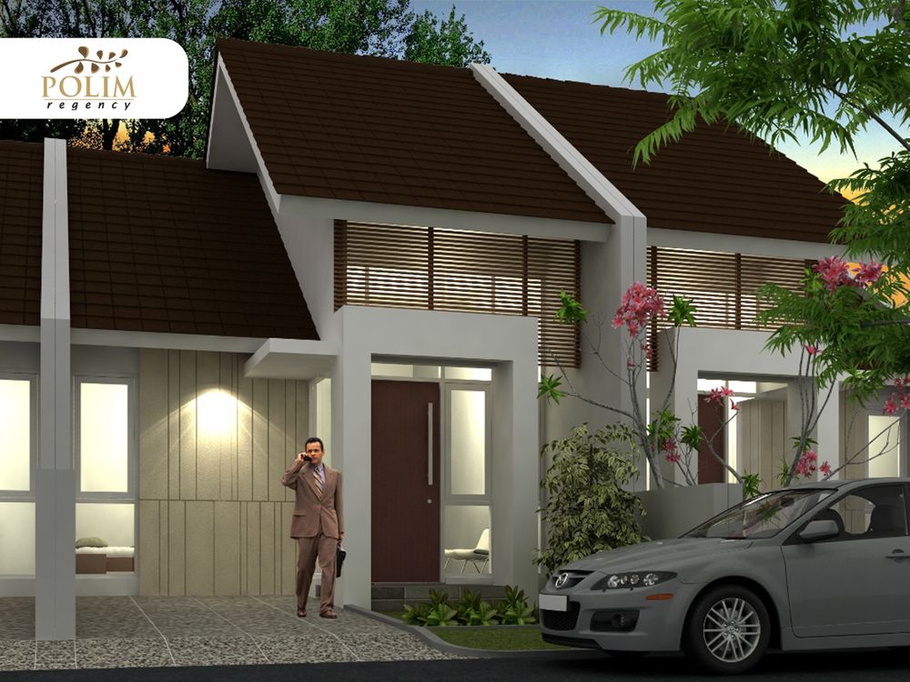 foto tampak rumah tipe Jade 54 perumahan Polim Regency