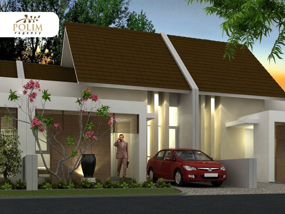 foto tampak rumah tipe Sapphire 70 perumahan Polim Regency