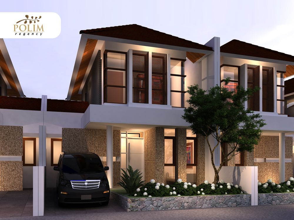 foto tampak rumah tipe Diamond 100 C32 perumahan Polim Regency