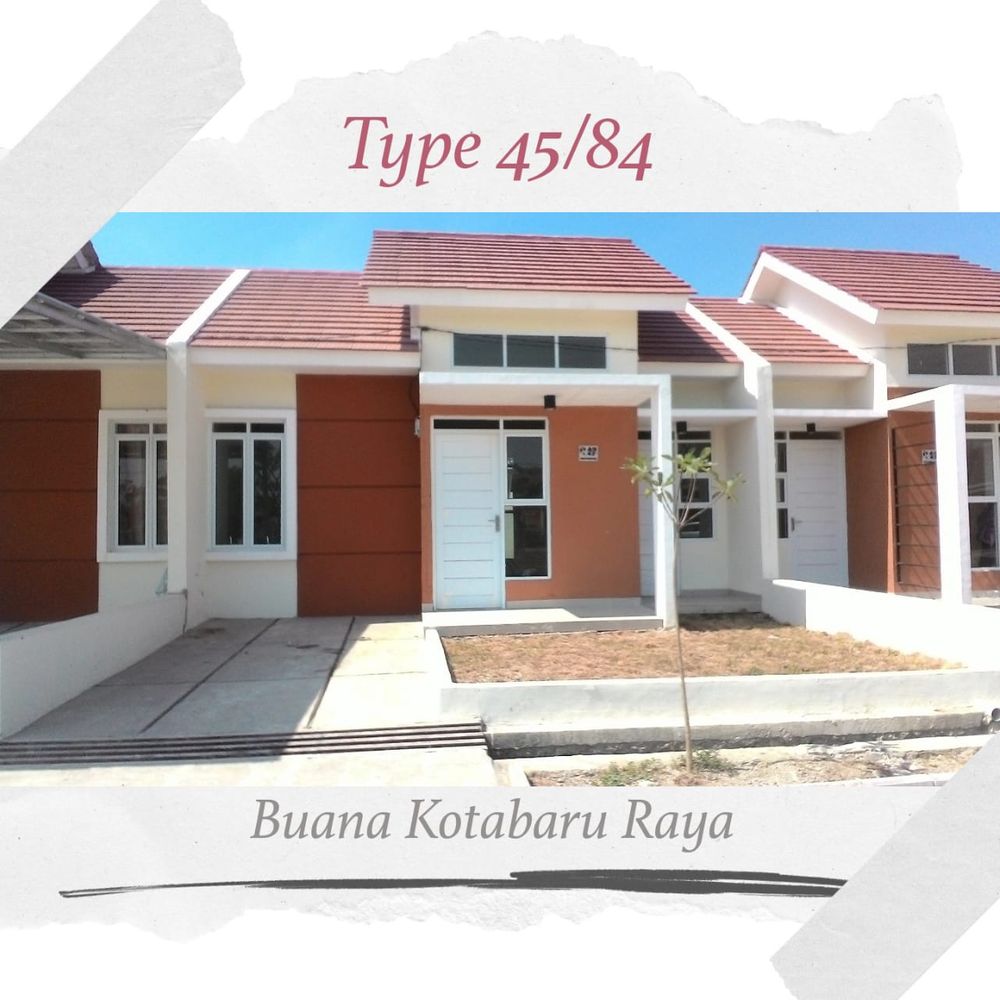 foto tampak rumah tipe 45/84 perumahan Buana Kotabaru Raya