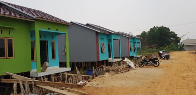 foto posisi tengah perumahan Mihrab Raya