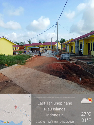 foto posisi tengah perumahan Taman deli permai