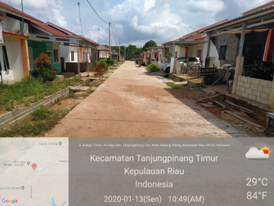 foto posisi tengah perumahan MEGA MAS RESIDENCE