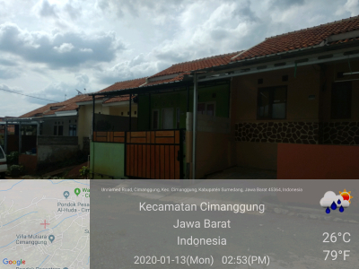 foto posisi tengah perumahan Villa Mutiara 1