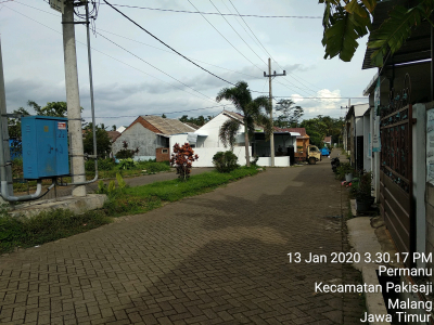 foto posisi tengah perumahan PANCA GARDEN MALANG