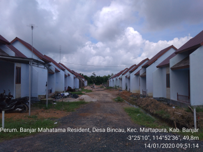 foto posisi tengah perumahan Banjar Mahatama Resident