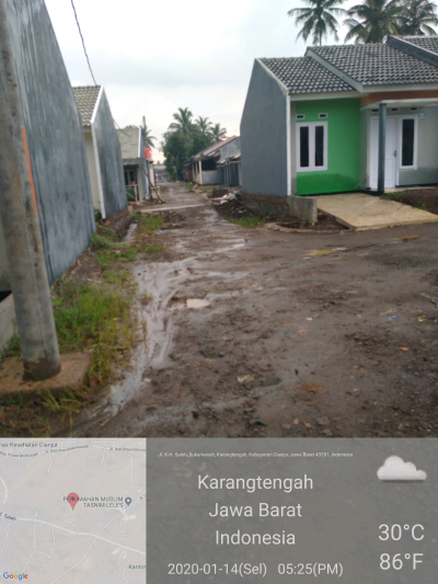 foto posisi tengah perumahan Taman Bilqis Regency