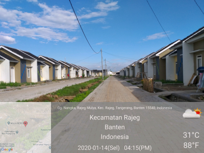 foto posisi tengah perumahan Granada Rajeg City