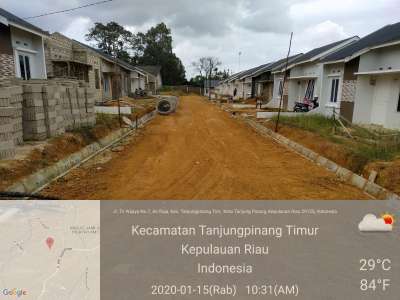 foto posisi tengah perumahan puri amanah residence