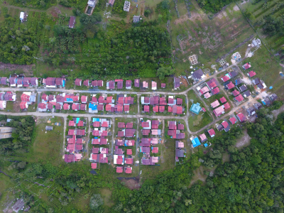 foto posisi tengah perumahan Cipta kampung Baru