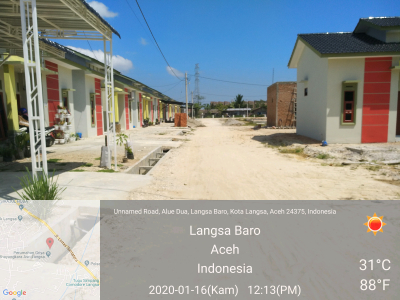 foto posisi tengah perumahan HARMONI RESIDENCE