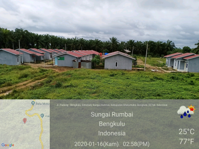 foto posisi tengah perumahan Arken Estate