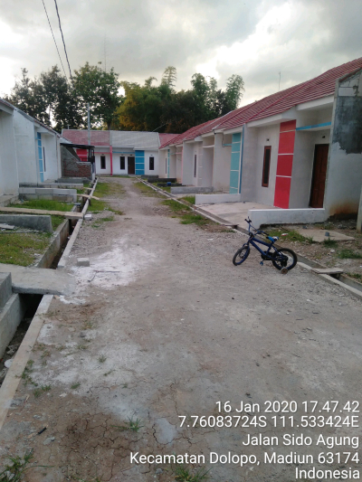 foto posisi tengah perumahan PANCA GARDEN MADIUN