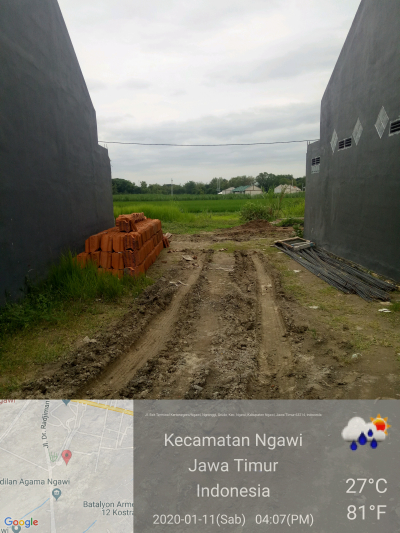foto posisi tengah perumahan Grudo Asri