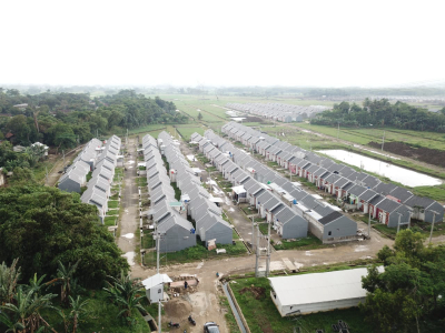 foto posisi tengah perumahan Grand Melia Residence