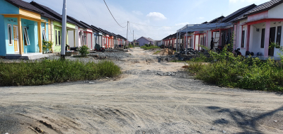 foto posisi tengah perumahan PLAJAU INDAH RESIDENCE III