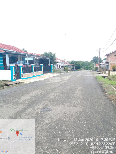 foto posisi tengah perumahan Griya Madinah Asri