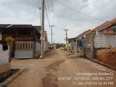 foto posisi tengah perumahan CIMANGGUNG RESIDENCE