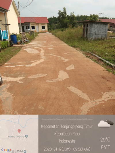 foto posisi tengah perumahan Pondok Gesya Residence