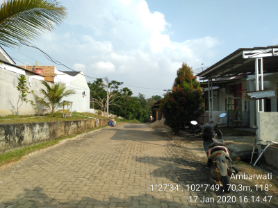 foto posisi tengah perumahan BUNGO CITY RESIDENCE