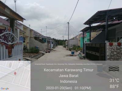 foto posisi tengah perumahan INDIRA RESIDENCE